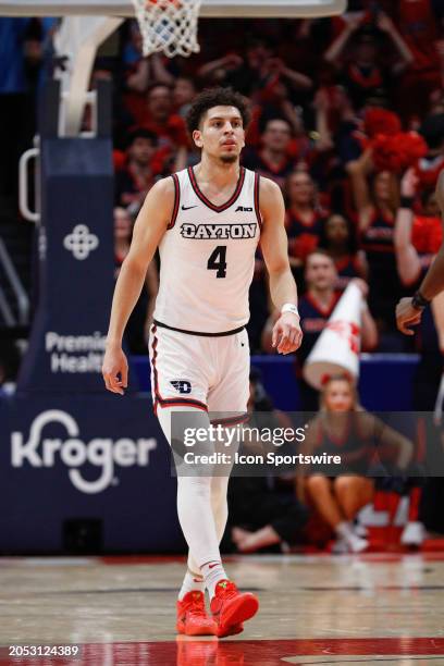 Dayton Flyers guard Koby Brea in action during the game against the Davidson Wildcats and the Dayton Flyers on February 27 at UD Arena in Cincinnati,...