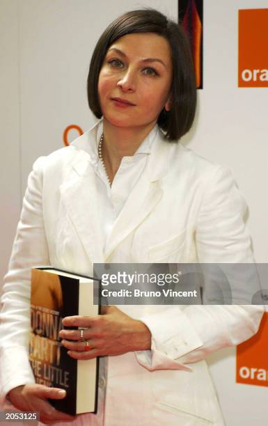 Author Donna Tartt attends the Orange Prize For Fiction Award Ceremony June 3, 2003 at Lincoln's Inn Fields in London.