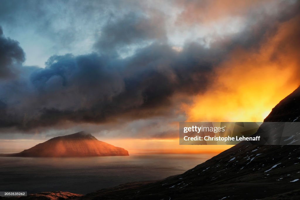 Spectacular view from Nordradalur, Faroe Islands