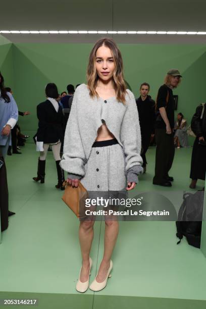 Emilia Clarke attends the Loewe Womenswear Fall/Winter 2024-2025 show as part of Paris Fashion Week on March 01, 2024 in Paris, France.