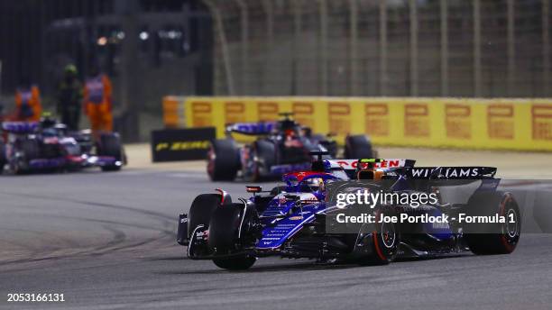 Logan Sargeant of United States driving the Williams FW46 Mercedes and Daniel Ricciardo of Australia driving the Visa Cash App RB VCARB 01 compete...