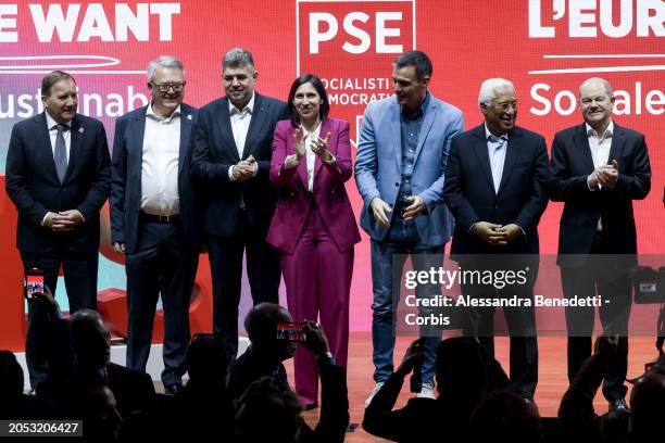 President Stefan Löfven, PES Common Candidate Nicolas Schmit, Prime Minister of Romania Marcel Ciolacu, PD Leader Elly Schlein, Prime Minister of...