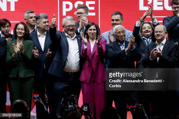 President Stefan Löfven, PES Common Candidate Nicolas Schmit, Prime Minister of Romania Marcel Ciolacu, PD Leader Elly Schlein, Prime Minister of...
