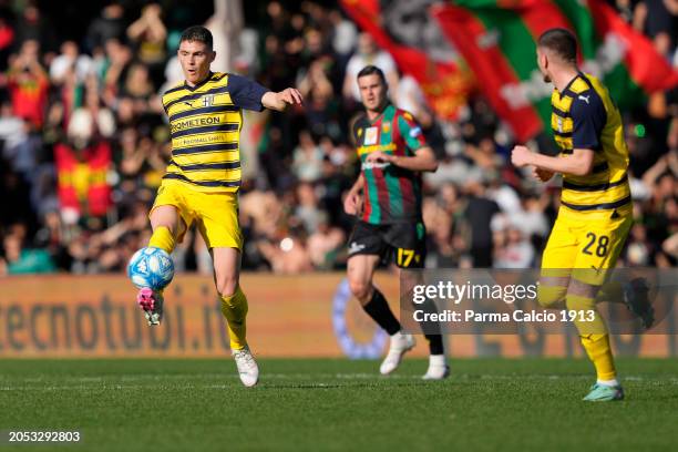 Nahuel Estevez of Parma Calcio in action during Serie B match between Ternana and Parma at Stadio Libero Liberati on March 02, 2024 in Terni, Italy.