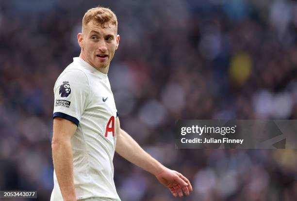 Dejan Kulusevski of Tottenham Hotspur looks on during the Premier League match between Tottenham Hotspur and Crystal Palace at the Tottenham Hotspur...