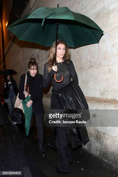 Paris Jackson attends the Ann Demeulemeester Womenswear Fall/Winter 2024-2025 show as part of Paris Fashion Week on March 02, 2024 in Paris, France.