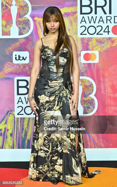 PinkPantheress attends the BRIT Awards 2024 at The O2 Arena on March 02, 2024 in London, England.