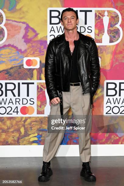 Luke Evans attends the BRIT Awards 2024 at The O2 Arena on March 02, 2024 in London, England.