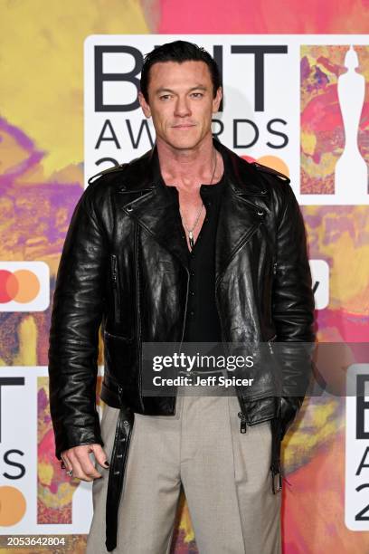 Luke Evans attends the BRIT Awards 2024 at The O2 Arena on March 02, 2024 in London, England.