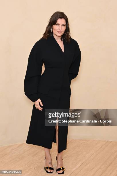 Laetitia Casta attends the Simon Jacquemus' "Chevalier de l'ordre des Arts et des Lettres" Medal Ceremony as part of Paris Fashion Week on March 02,...