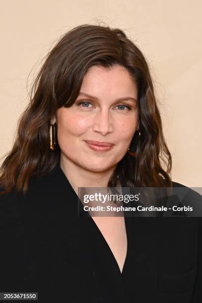 Laetitia Casta attends the Simon Jacquemus' "Chevalier de l'ordre des Arts et des Lettres" Medal Ceremony as part of Paris Fashion Week on March 02,...