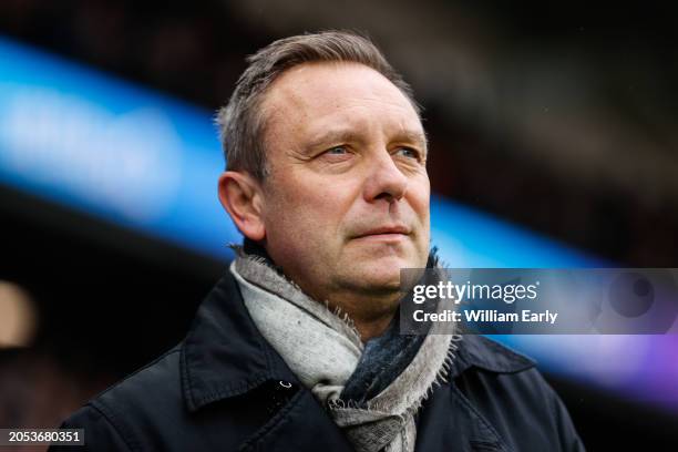 André Breitenreiter the head coach of Huddersfield Town during the Sky Bet Championship match between Huddersfield Town and Leeds United at John...