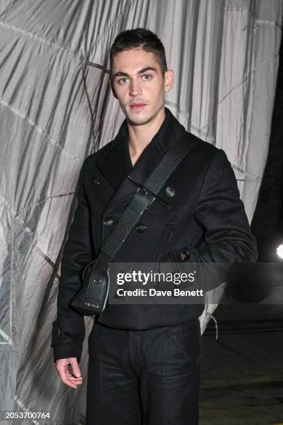 Hero Fiennes-Tiffin attends the Alexander McQueen Autumn/Winter 2024 show during Paris Fashion Week on March 2, 2024 in Paris, France.