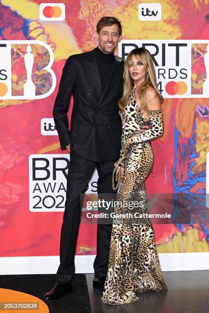 Peter Crouch and Abbey Clancy attend the BRIT Awards 2024 at The O2 Arena on March 02, 2024 in London, England.