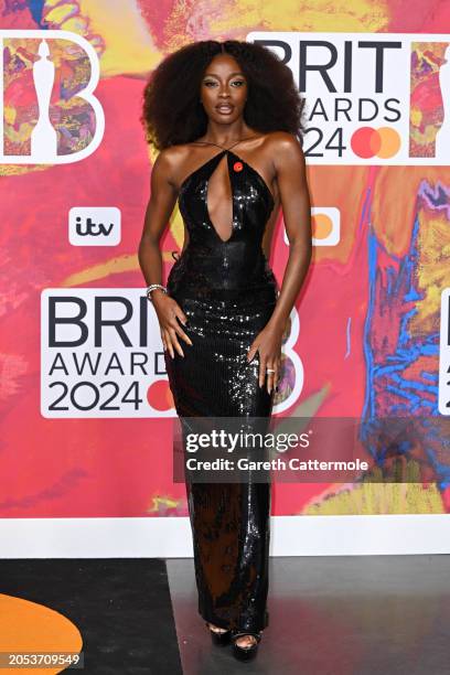 Odudu attends the BRIT Awards 2024 at The O2 Arena on March 02, 2024 in London, England.