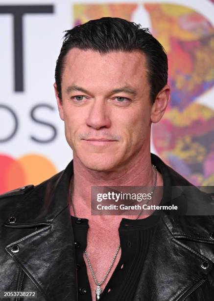 Luke Evans attends the BRIT Awards 2024 at The O2 Arena on March 02, 2024 in London, England.