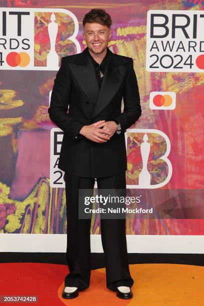 Roman Kemp attends the BRIT Awards 2024 at The O2 Arena on March 02, 2024 in London, England.