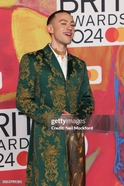 Olly Alexander attends the BRIT Awards 2024 at The O2 Arena on March 02, 2024 in London, England.