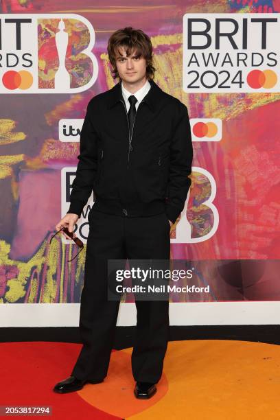 Joe Keery attends the BRIT Awards 2024 at The O2 Arena on March 02, 2024 in London, England.