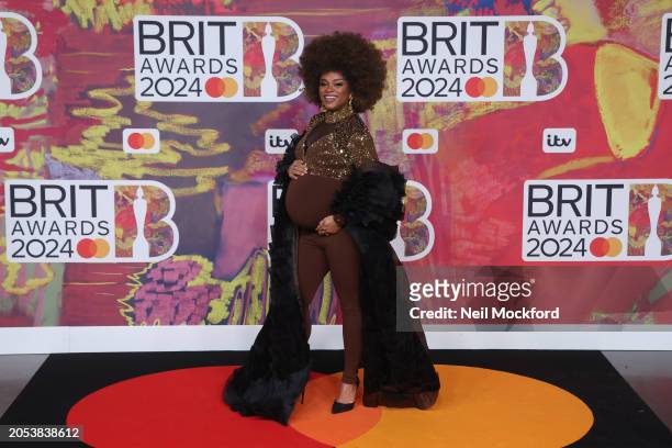 Fleur East attends the BRIT Awards 2024 at The O2 Arena on March 02, 2024 in London, England.