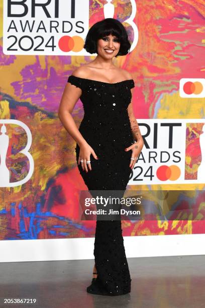 Raye attends the BRIT Awards 2024 at The O2 Arena on March 02, 2024 in London, England.