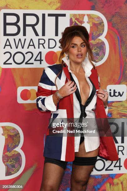 Tallia Storm attends the BRIT Awards 2024 at The O2 Arena on March 02, 2024 in London, England.