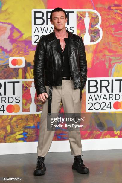 Actor Luke Evans attends the BRIT Awards 2024 at The O2 Arena on March 02, 2024 in London, England.