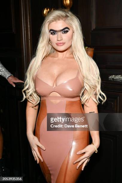 Sophia Hadjipanteli attends the Warner Music & Cîroc Vodka BRIT awards after party at NoMad London on March 2, 2024 in London, England.