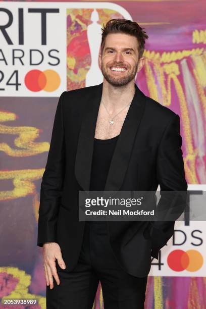 Joel Dommett attends the BRIT Awards 2024 at The O2 Arena on March 02, 2024 in London, England.