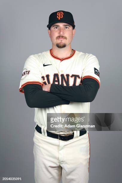 Luke Jackson of the San Francisco Giants poses for a photo during the San Francisco Giants Photo Day at Scottsdale Stadium on Wednesday, February 21,...