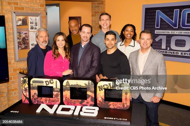 Coverage of the 1,000th Franchise Celebration for NCIS on Tuesday, February 20th, 2024. Pictured : Gary Cole, Katrina Law, Rocky Carroll, Sean...