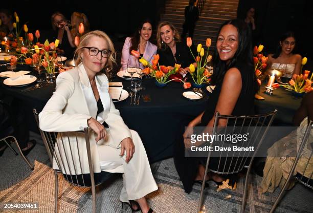 Gillian Anderson, Lisa Eldridge, Kate Winslet, Alice Casely Hayford, Content Director at NET-A-PORTER, and Ambika Mod attend the NET-A-PORTER...