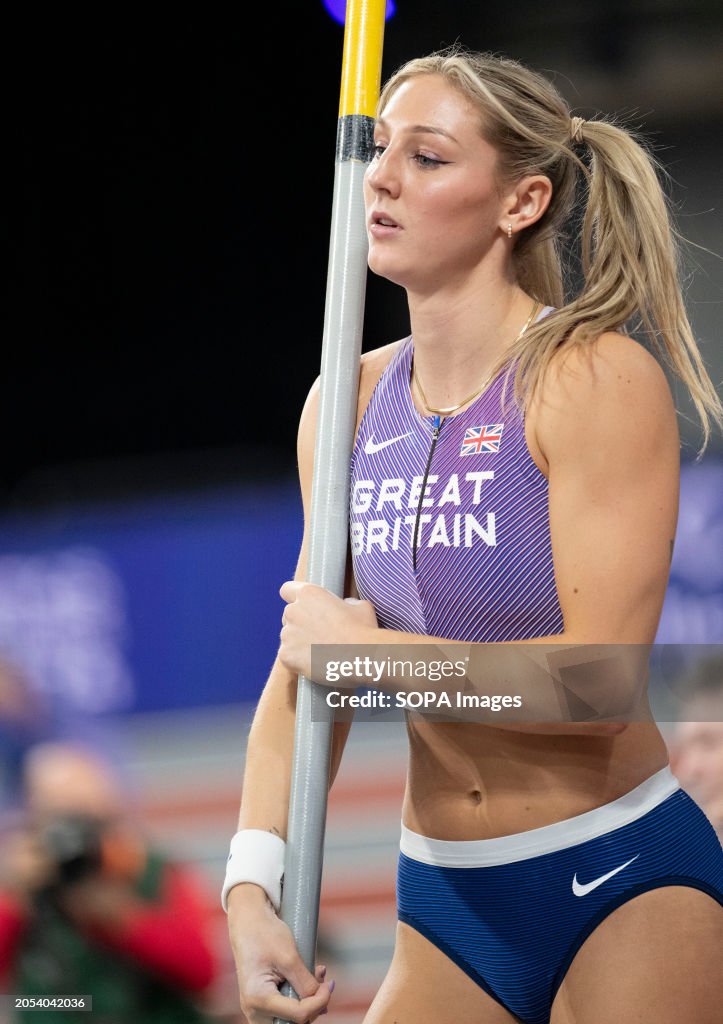 Molly Caudery of Great Britain competes in the Pole Vault...