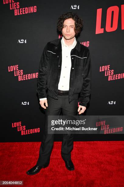 Jackson Rathbone at the "Love Lies Bleeding" Los Angeles premiere screening held at Fine Arts Theatre on March 5, 2024 in Los Angeles, California.