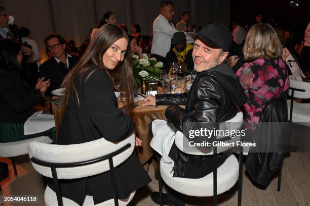 Jessica Miller and Lars Ulrich at the TIME Women of the Year 2024 Gala held at Ardor at the West Hollywood EDITION on March 5, 2024 in West...