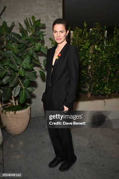 Cameron Russell attends the GCFA Sharing the Table cocktail event held at Juniper Garden at 1 Hotel West Hollywood on March 5, 2024 in West...