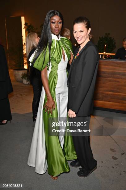 Judith Heard and Cameron Russell attend the GCFA Sharing the Table cocktail event held at Juniper Garden at 1 Hotel West Hollywood on March 5, 2024...