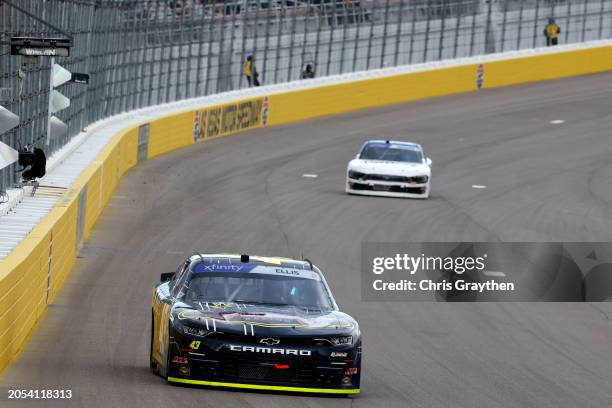 Ryan Ellis, driver of the Classic Collision Chevrolet, drives during the NASCAR Xfinity Series The LiUNA! at Las Vegas Motor Speedway on March 02,...