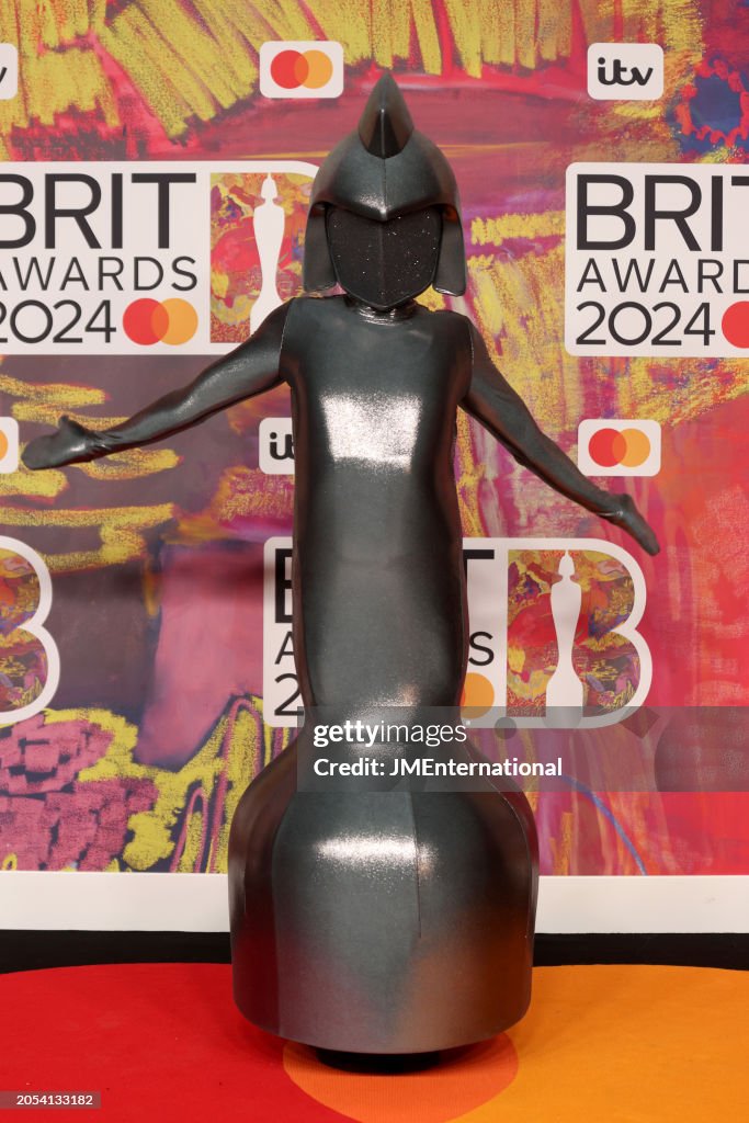 O2 Mascott The Brits Mascot attends the BRIT Awards 2024 at The O2 Arena on ...