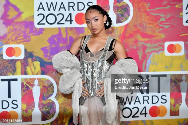 Griff attends the BRIT Awards 2024 at The O2 Arena on March 02, 2024 in London, England.