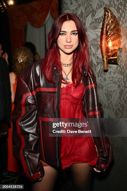 Dua Lipa attends the Warner Music & Cîroc Vodka BRIT awards after party at NoMad London on March 2, 2024 in London, England.