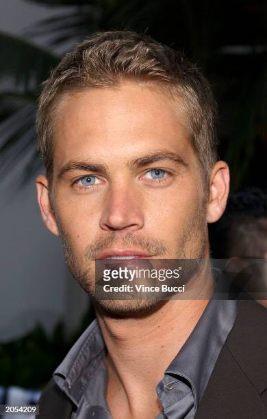 Actor Paul Walker attends the world premiere of the film "2 Fast 2 Furious" on June 3, 2003 at Universal Studios, Hollywood.