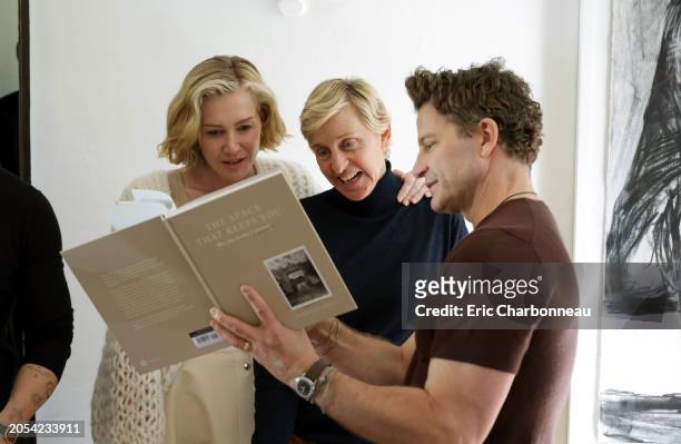 Portia de Rossi, Ellen DeGeneres and Nate Berkus are seen at Jeremiah Brent's Book "The Space That Keeps You" Launch Party Hosted By Brian And Tracy...
