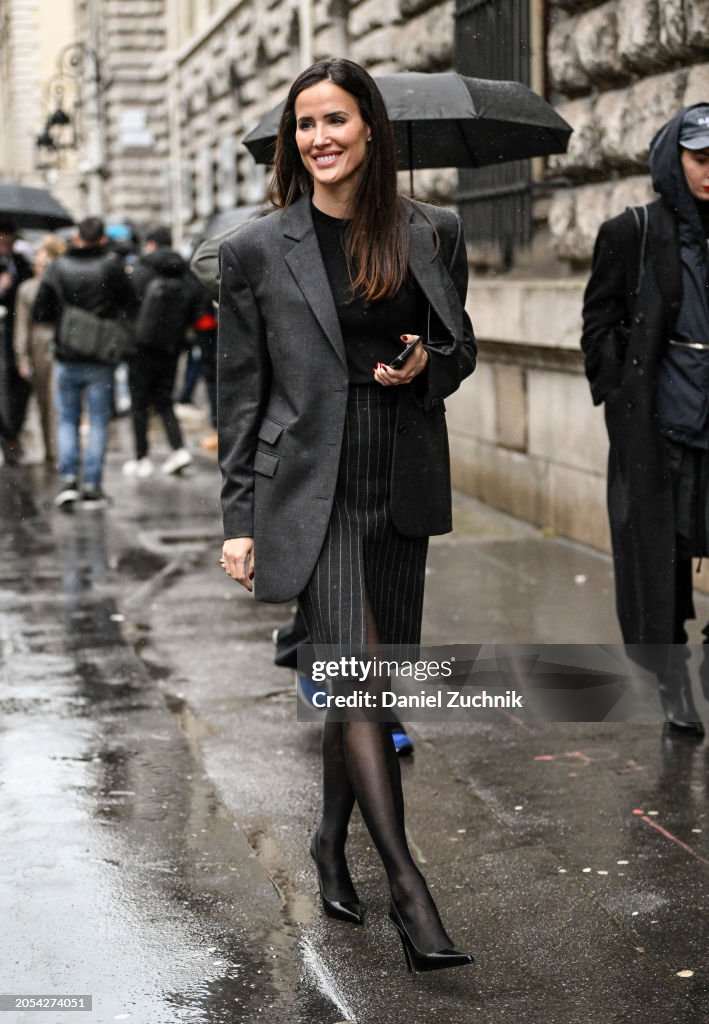 Street Style - Paris Fashion Week - Womenswear Fall/Winter 2024/2025 - Day Six