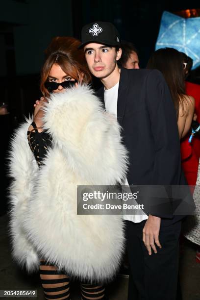 Tallia Storm and Johnnie Hartmann attend the Warner Music & Cîroc Vodka BRIT awards after party at NoMad London on March 2, 2024 in London, England.