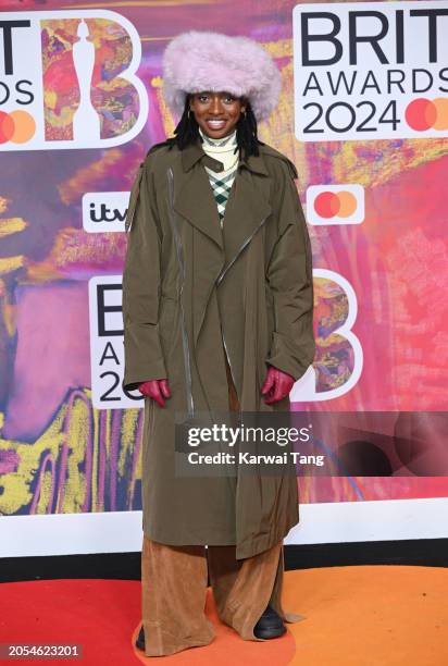 Little Simz attends the BRIT Awards 2024 at The O2 Arena on March 02, 2024 in London, England.