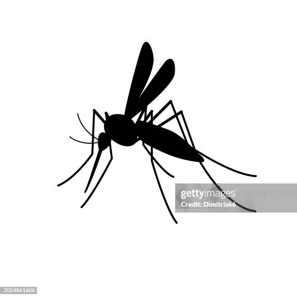 illustrazioni stock, clip art, cartoni animati e icone di tendenza di icona zanzara - zanzara