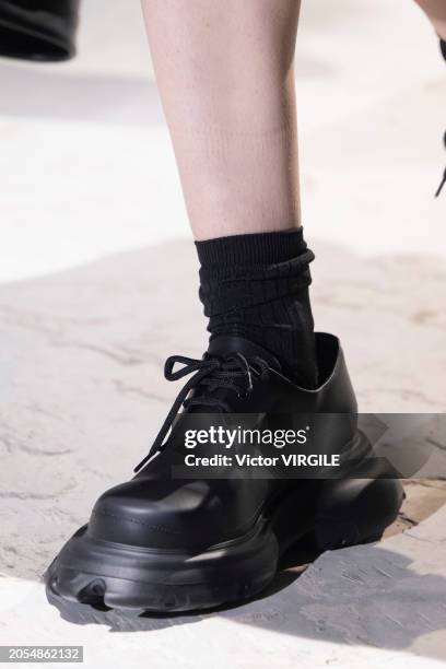 Model walks the runway during the Comme des Garçons Ready to Wear Fall/Winter 2024-2025 fashion show as part of the Paris Fashion Week on March 2,...