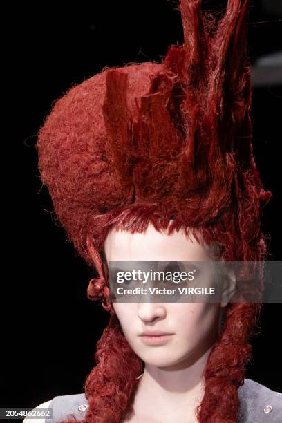 Model walks the runway during the Comme des Garçons Ready to Wear Fall/Winter 2024-2025 fashion show as part of the Paris Fashion Week on March 2,...