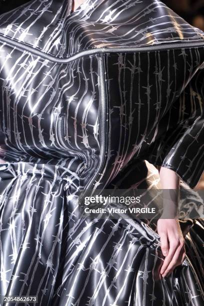 Model walks the runway during the Comme des Garçons Ready to Wear Fall/Winter 2024-2025 fashion show as part of the Paris Fashion Week on March 2,...